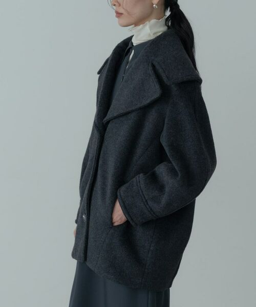 GALLEST / ギャレスト その他アウター | ビッグカラーダブルフェイスコート | 詳細23