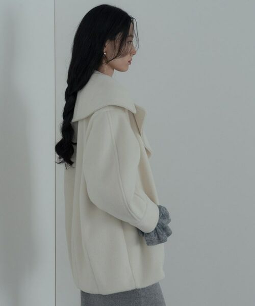 GALLEST / ギャレスト その他アウター | ビッグカラーダブルフェイスコート | 詳細5