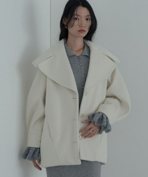 GALLEST / ギャレスト その他アウター | ビッグカラーダブルフェイスコート | 詳細6