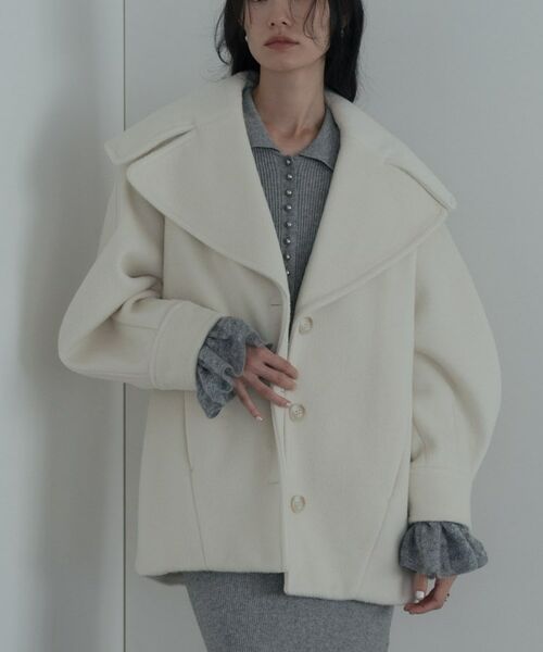 GALLEST / ギャレスト その他アウター | ビッグカラーダブルフェイスコート | 詳細7