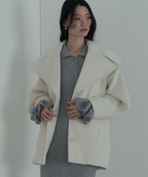 GALLEST / ギャレスト その他アウター | ビッグカラーダブルフェイスコート | 詳細8