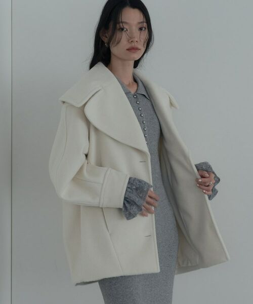 GALLEST / ギャレスト その他アウター | ビッグカラーダブルフェイスコート | 詳細9