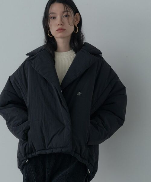 GALLEST/ギャレスト パディングフォルムコート ブラック(019) 38(M) GALLEST/ギャレスト パディングフォルムコート ブラック(019) 38(M)
