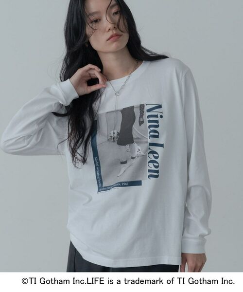 GALLEST/ギャレスト 【GOOD ROCK SPEED】LIFE PC/Nina Leen LS T-SHIRT ホワイト(001) 38 GALLEST/ギャレスト 【GOOD ROCK SPEED】LIFE PC/Nina Leen LS T-SHIRT ホワイト(001) 38