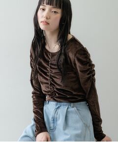 GALLEST / ギャレスト カットソー | 【一部店舗限定】シアーベロアシャーリングカットソー