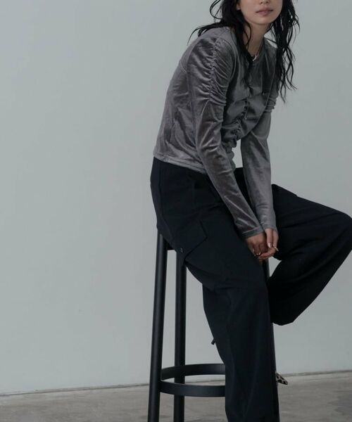 GALLEST / ギャレスト カットソー | 【一部店舗限定】シアーベロアシャーリングカットソー | 詳細7