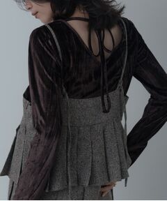 GALLEST / ギャレスト カットソー | 【一部店舗限定】クラッシュベロア2Wayカットソー