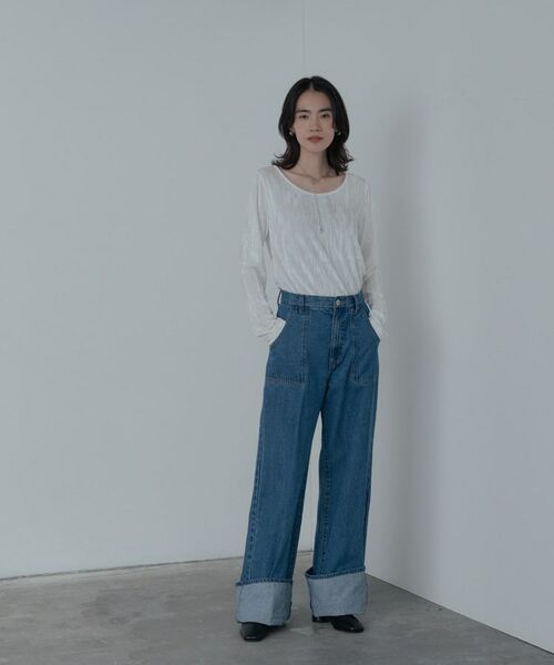 GALLEST / ギャレスト カットソー | 【一部店舗限定】クラッシュベロア2Wayカットソー | 詳細10