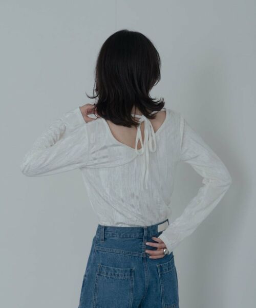 GALLEST / ギャレスト カットソー | 【一部店舗限定】クラッシュベロア2Wayカットソー | 詳細13