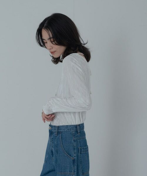 GALLEST / ギャレスト カットソー | 【一部店舗限定】クラッシュベロア2Wayカットソー | 詳細15