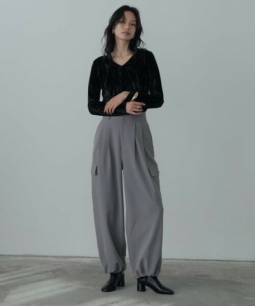 GALLEST / ギャレスト カットソー | 【一部店舗限定】クラッシュベロア2Wayカットソー | 詳細19