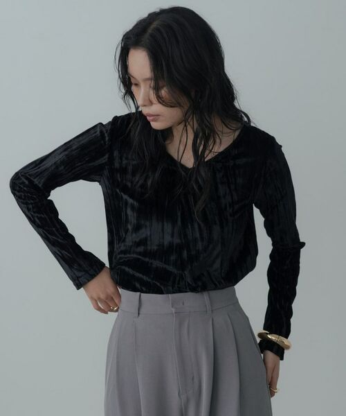 GALLEST / ギャレスト カットソー | 【一部店舗限定】クラッシュベロア2Wayカットソー | 詳細22