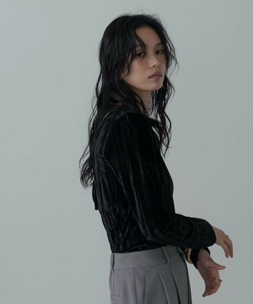 GALLEST / ギャレスト カットソー | 【一部店舗限定】クラッシュベロア2Wayカットソー | 詳細24