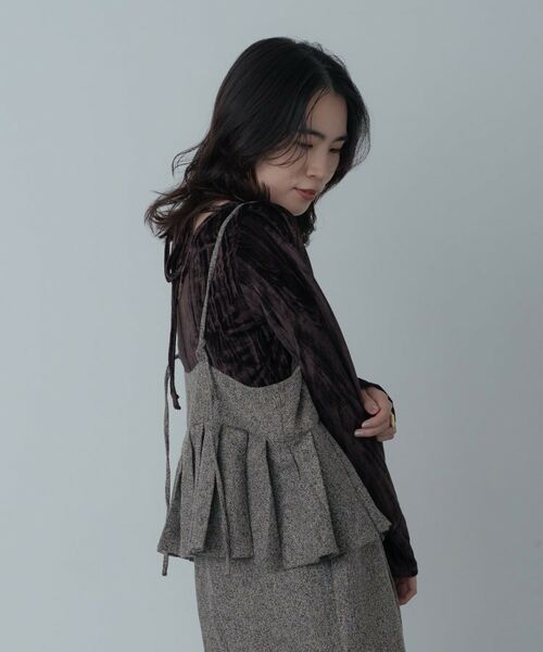 GALLEST / ギャレスト カットソー | 【一部店舗限定】クラッシュベロア2Wayカットソー | 詳細5