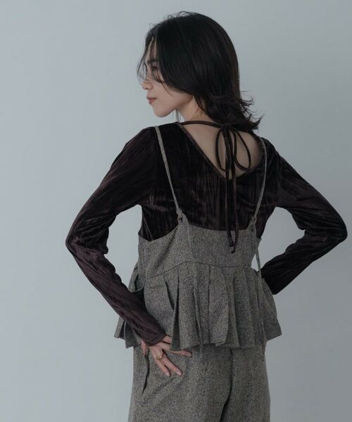 GALLEST / ギャレスト カットソー | 【一部店舗限定】クラッシュベロア2Wayカットソー | 詳細6