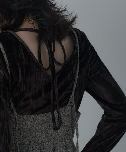 GALLEST / ギャレスト カットソー | 【一部店舗限定】クラッシュベロア2Wayカットソー | 詳細8