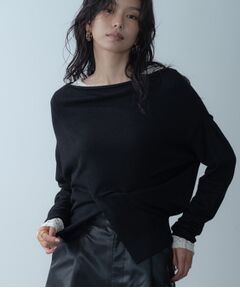 GALLEST / ギャレスト ニット・セーター | 2Wayドレープスリットニット