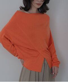 GALLEST / ギャレスト ニット・セーター | 2Wayドレープスリットニット