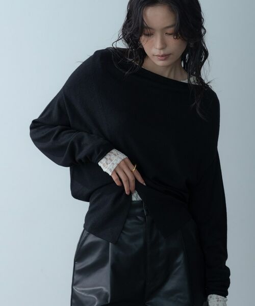 GALLEST / ギャレスト ニット・セーター | 2Wayドレープスリットニット | 詳細1