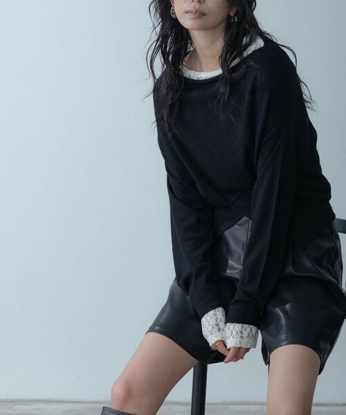 GALLEST / ギャレスト ニット・セーター | 2Wayドレープスリットニット | 詳細2