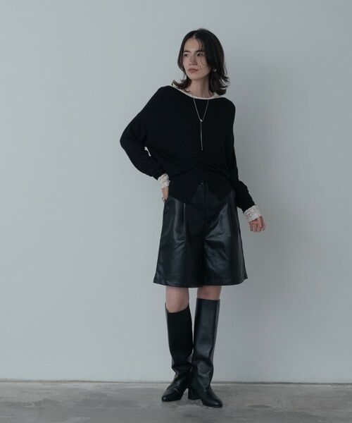 GALLEST / ギャレスト ニット・セーター | 2Wayドレープスリットニット | 詳細4