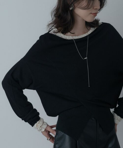 GALLEST / ギャレスト ニット・セーター | 2Wayドレープスリットニット | 詳細8