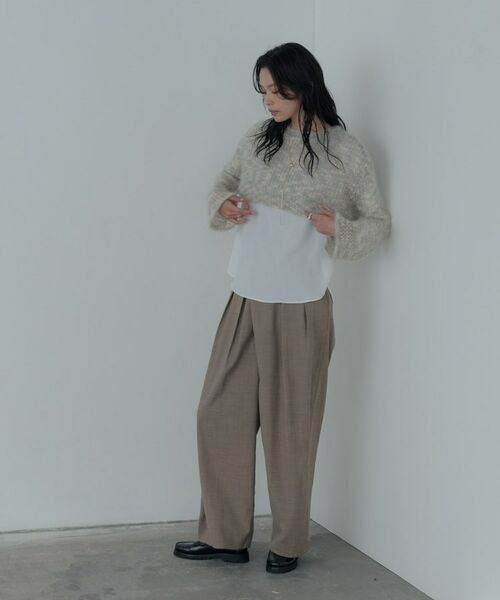 GALLEST / ギャレスト ニット・セーター | クロップドメッシュニット | 詳細1