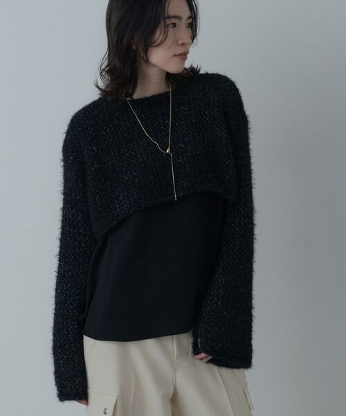 GALLEST / ギャレスト ニット・セーター | クロップドメッシュニット | 詳細12