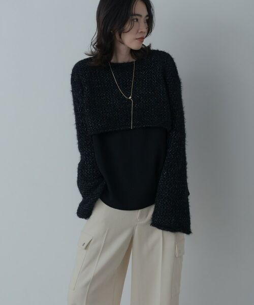 GALLEST / ギャレスト ニット・セーター | クロップドメッシュニット | 詳細15