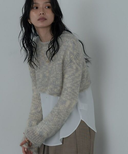 GALLEST / ギャレスト ニット・セーター | クロップドメッシュニット | 詳細4