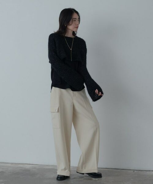 GALLEST / ギャレスト ニット・セーター | クロップドメッシュニット | 詳細8