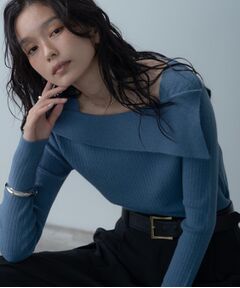 GALLEST / ギャレスト ニット・セーター | アシメオフショルニット