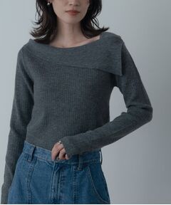 GALLEST / ギャレスト ニット・セーター | アシメオフショルニット