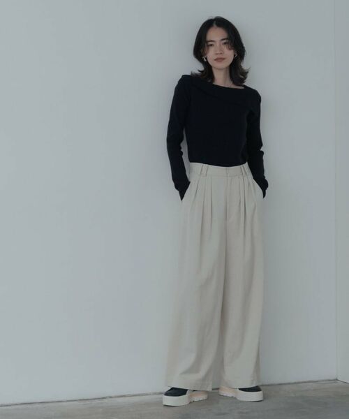 GALLEST / ギャレスト ニット・セーター | アシメオフショルニット | 詳細13