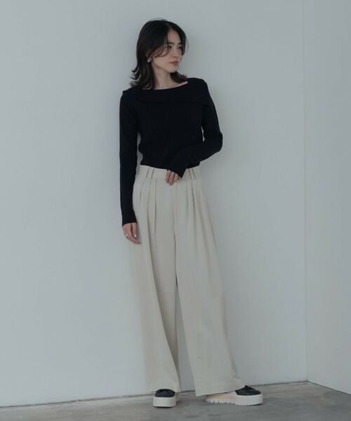 GALLEST / ギャレスト ニット・セーター | アシメオフショルニット | 詳細14