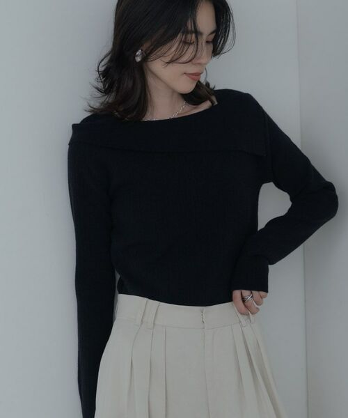 GALLEST / ギャレスト ニット・セーター | アシメオフショルニット | 詳細15