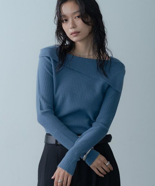 GALLEST / ギャレスト ニット・セーター | アシメオフショルニット | 詳細2