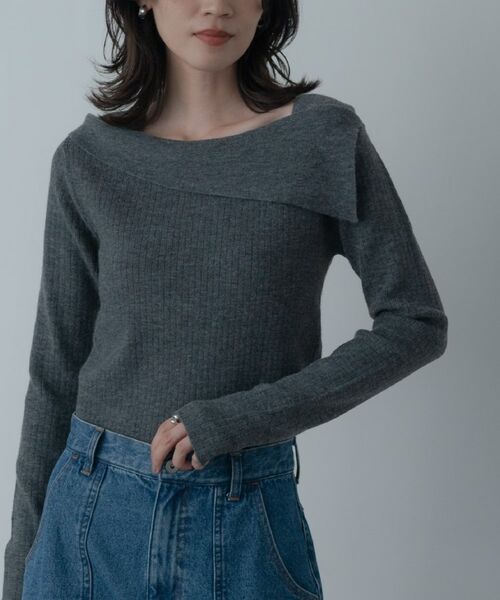 GALLEST / ギャレスト ニット・セーター | アシメオフショルニット | 詳細25