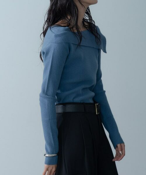 GALLEST / ギャレスト ニット・セーター | アシメオフショルニット | 詳細5
