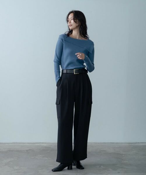 GALLEST / ギャレスト ニット・セーター | アシメオフショルニット | 詳細8
