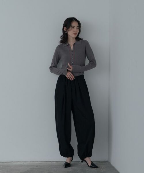 GALLEST / ギャレスト ニット・セーター | 【一部店舗限定】ポロ衿リブニット | 詳細1