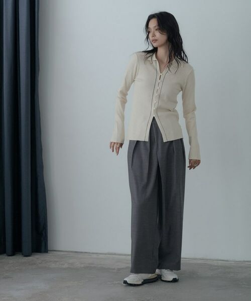 GALLEST / ギャレスト ニット・セーター | 【一部店舗限定】ポロ衿リブニット | 詳細12