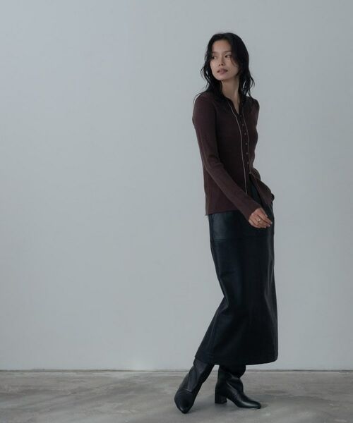 GALLEST / ギャレスト ニット・セーター | 【一部店舗限定】ポロ衿リブニット | 詳細18