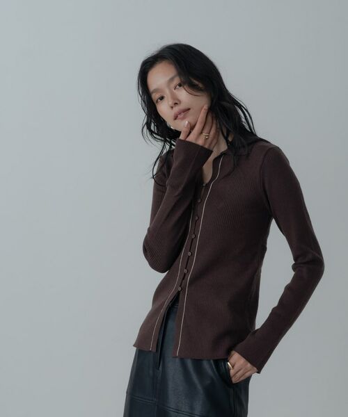 GALLEST / ギャレスト ニット・セーター | 【一部店舗限定】ポロ衿リブニット | 詳細21