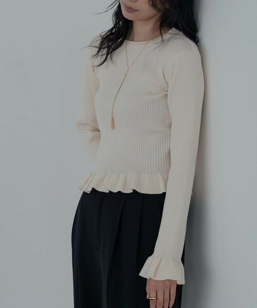 GALLEST / ギャレスト ニット・セーター | 【一部店舗限定】フリルスポンディッシュニット | 詳細24