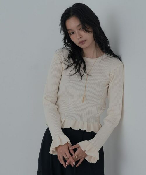 GALLEST / ギャレスト ニット・セーター | 【一部店舗限定】フリルスポンディッシュニット | 詳細25