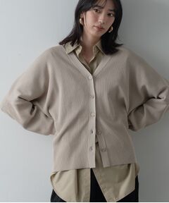 GALLEST / ギャレスト カーディガン・ボレロ | フォルムリブニットカーディガン