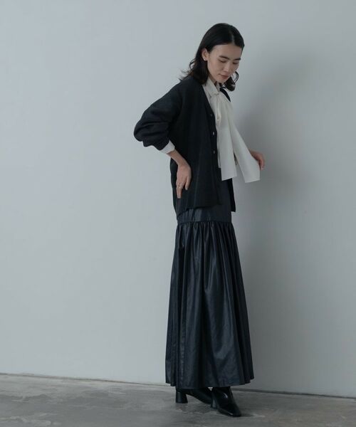 GALLEST / ギャレスト カーディガン・ボレロ | フォルムリブニットカーディガン | 詳細1