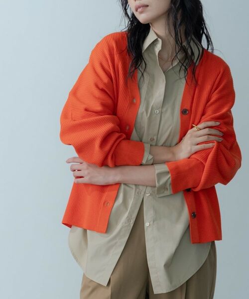 GALLEST / ギャレスト カーディガン・ボレロ | フォルムリブニットカーディガン | 詳細13