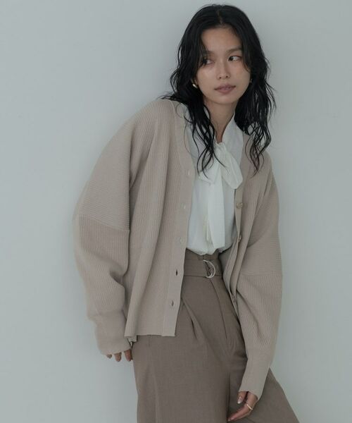 GALLEST / ギャレスト カーディガン・ボレロ | フォルムリブニットカーディガン | 詳細21